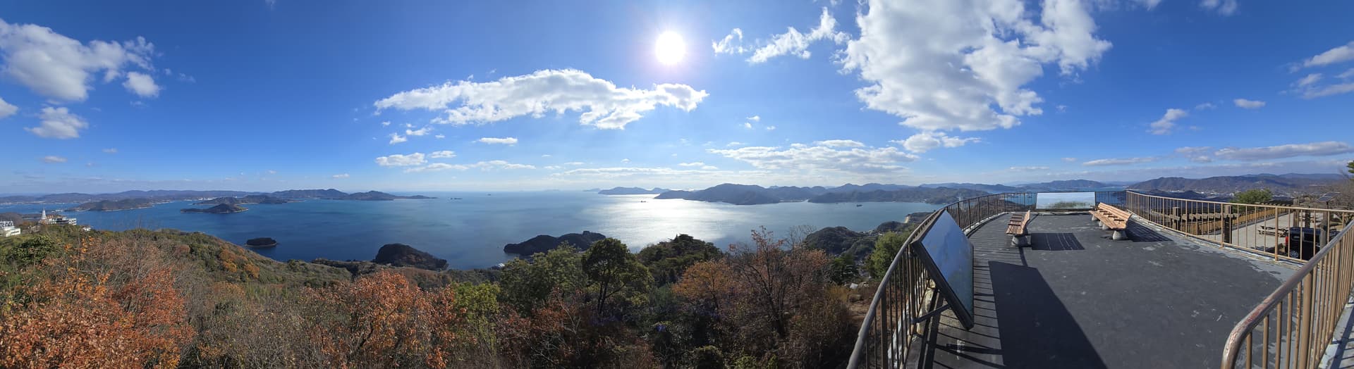 しまなみ海道の多島美 — 高見山展望台より